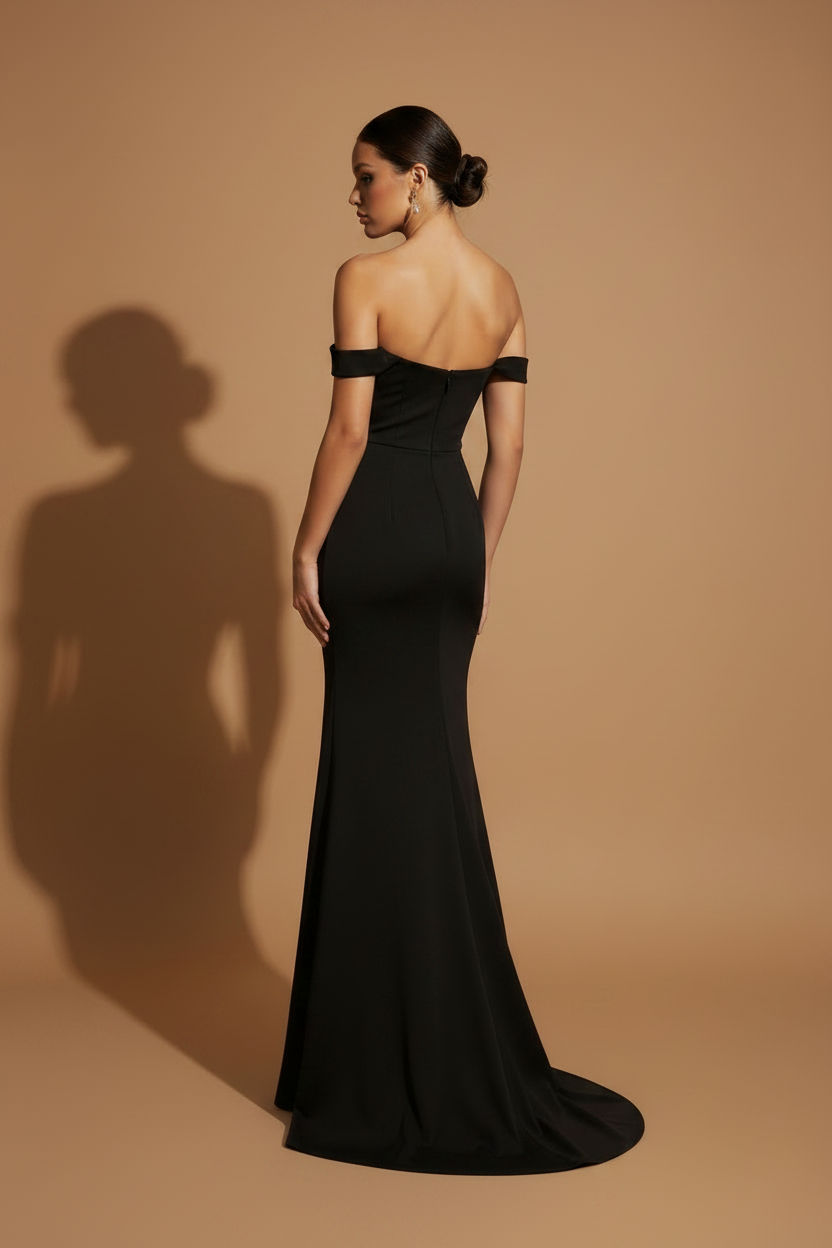 Maxi Elegant Aura Dress – Black