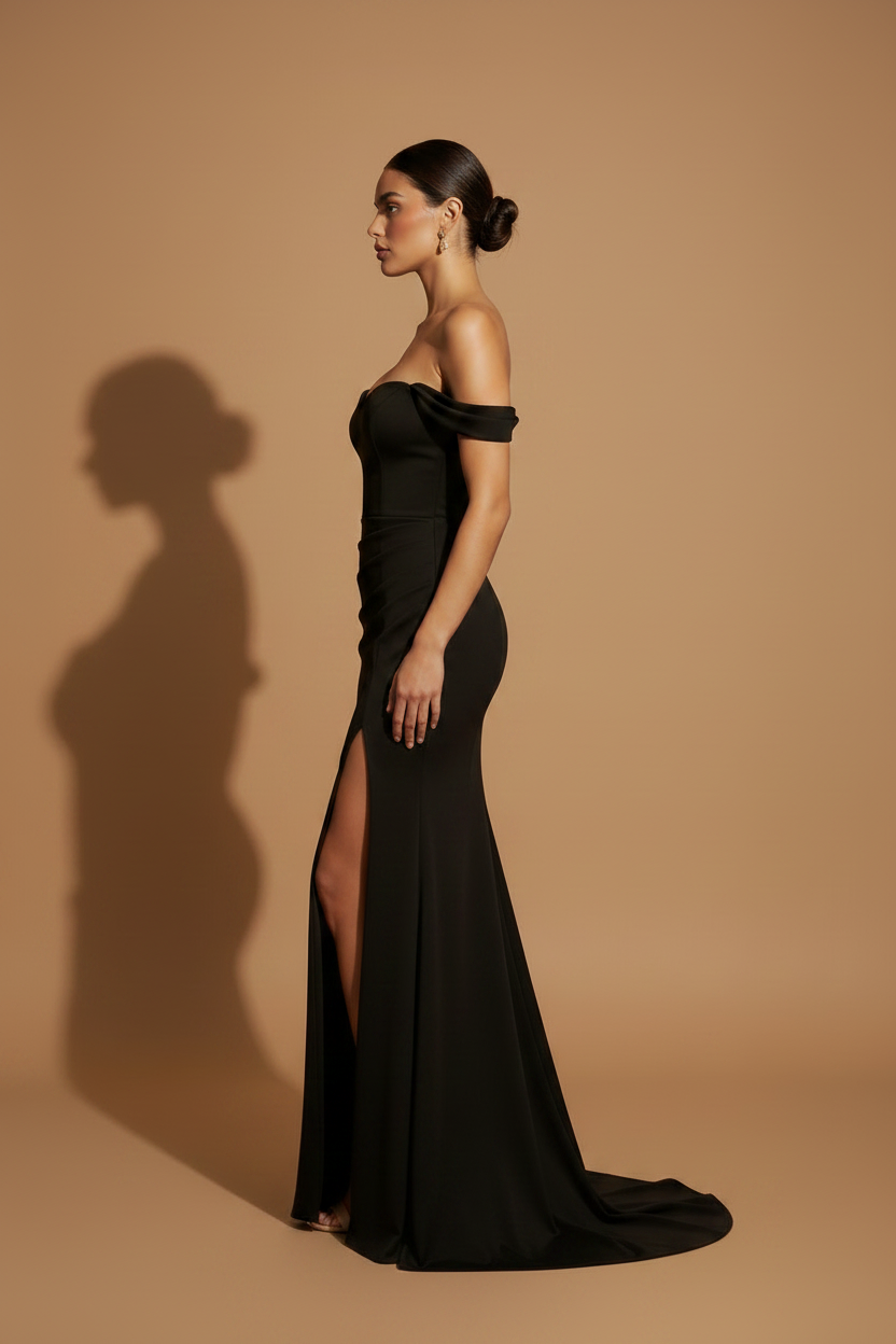 Maxi Elegant Aura Dress – Black