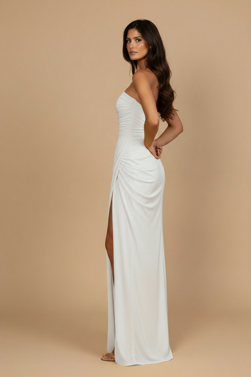 Aurea™ Sculpt Dress – White Pearl