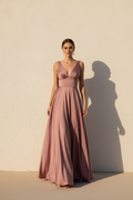 Aurelia – Long Flowy Effect Silhouette Dress