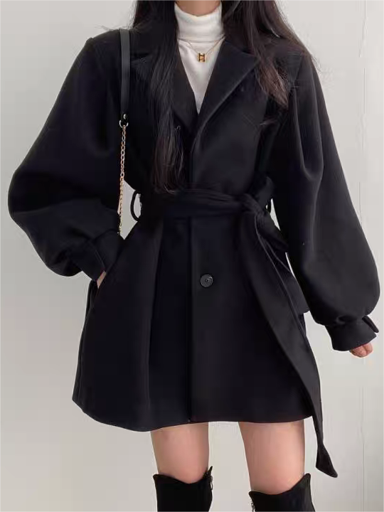Lisa | Belted coat dress