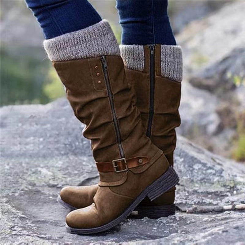 Dalia | Knee-high boots with non-slip rubber sole