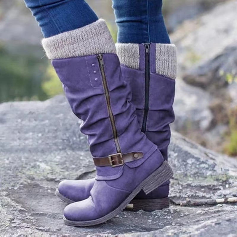 Dalia | Knee-high boots with non-slip rubber sole