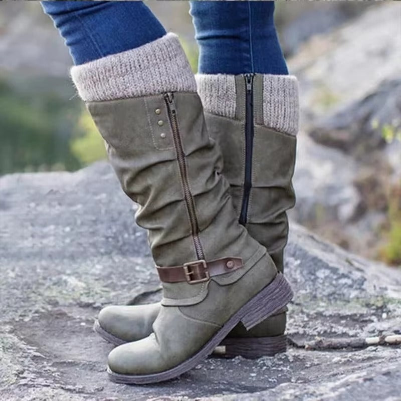 Dalia | Knee-high boots with non-slip rubber sole