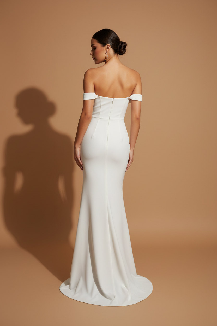Maxi Elegant Aura Dress – Ivory