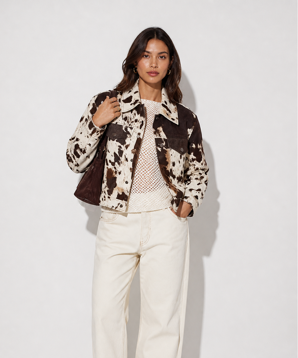 Pierangela | D'Effect Jacket with Print Mucca