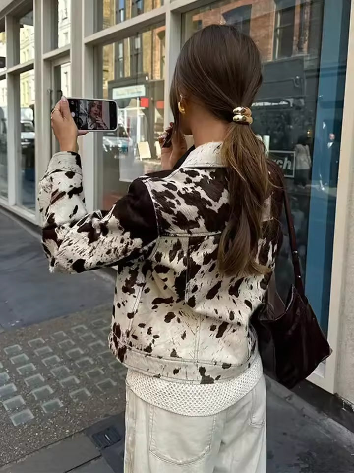 Pierangela | D'Effect Jacket with Print Mucca