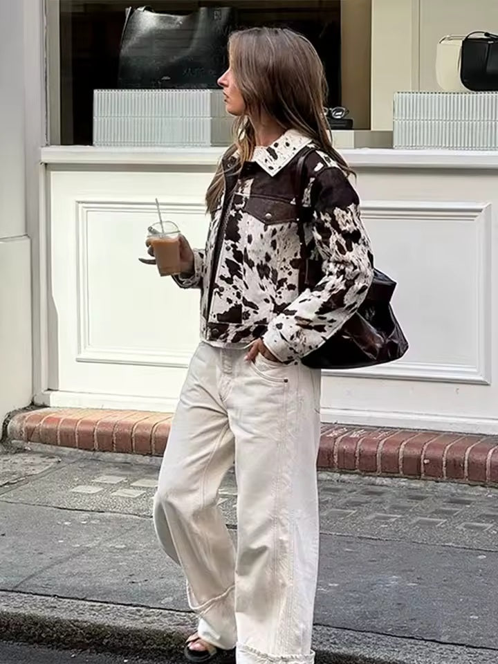Pierangela | D'Effect Jacket with Print Mucca