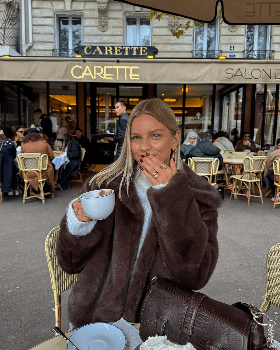 Orfea | D'Effect in Faux Fur Brown Jacket