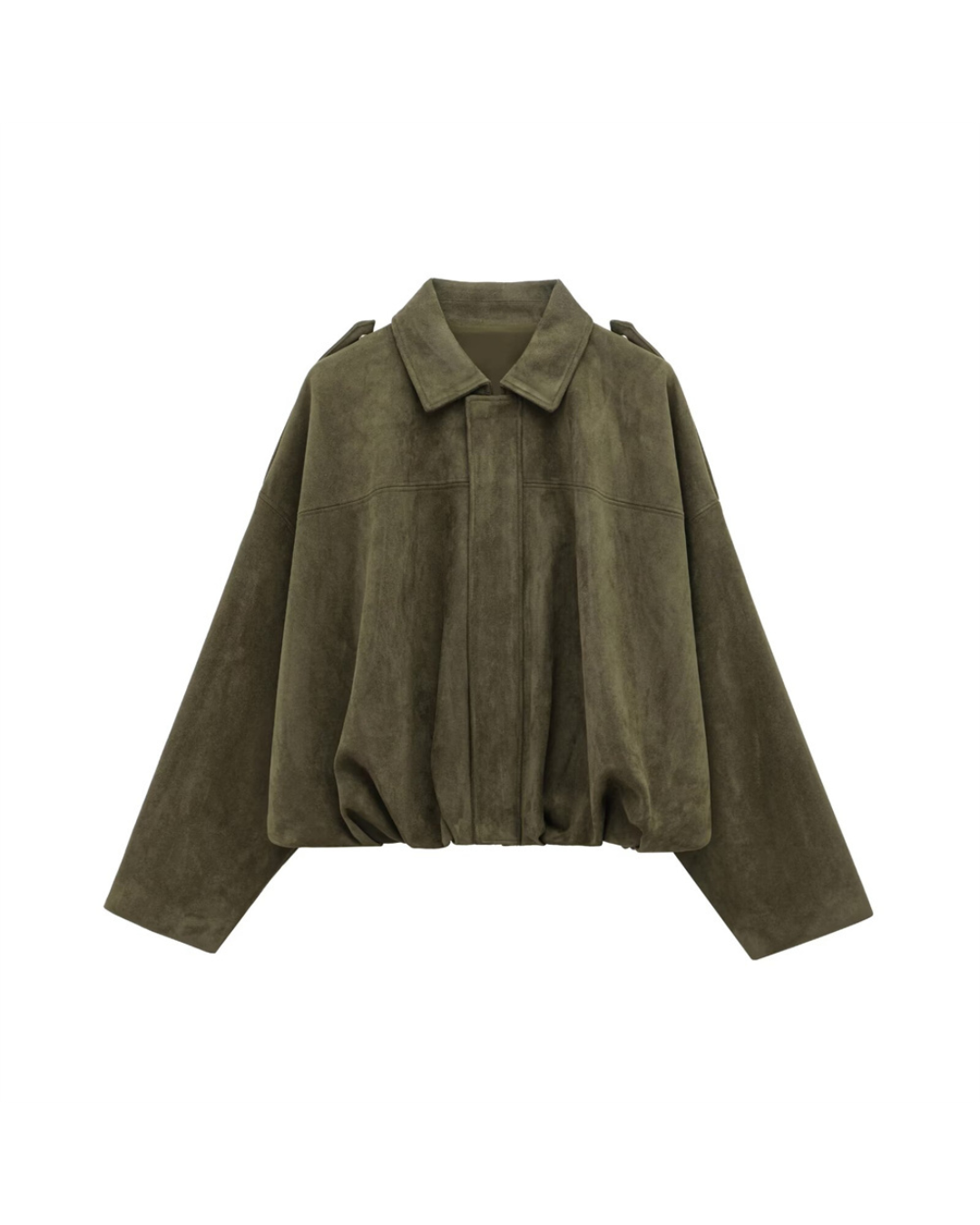 Ottorina | Boxy Relaxed Faux Suede Jacket
