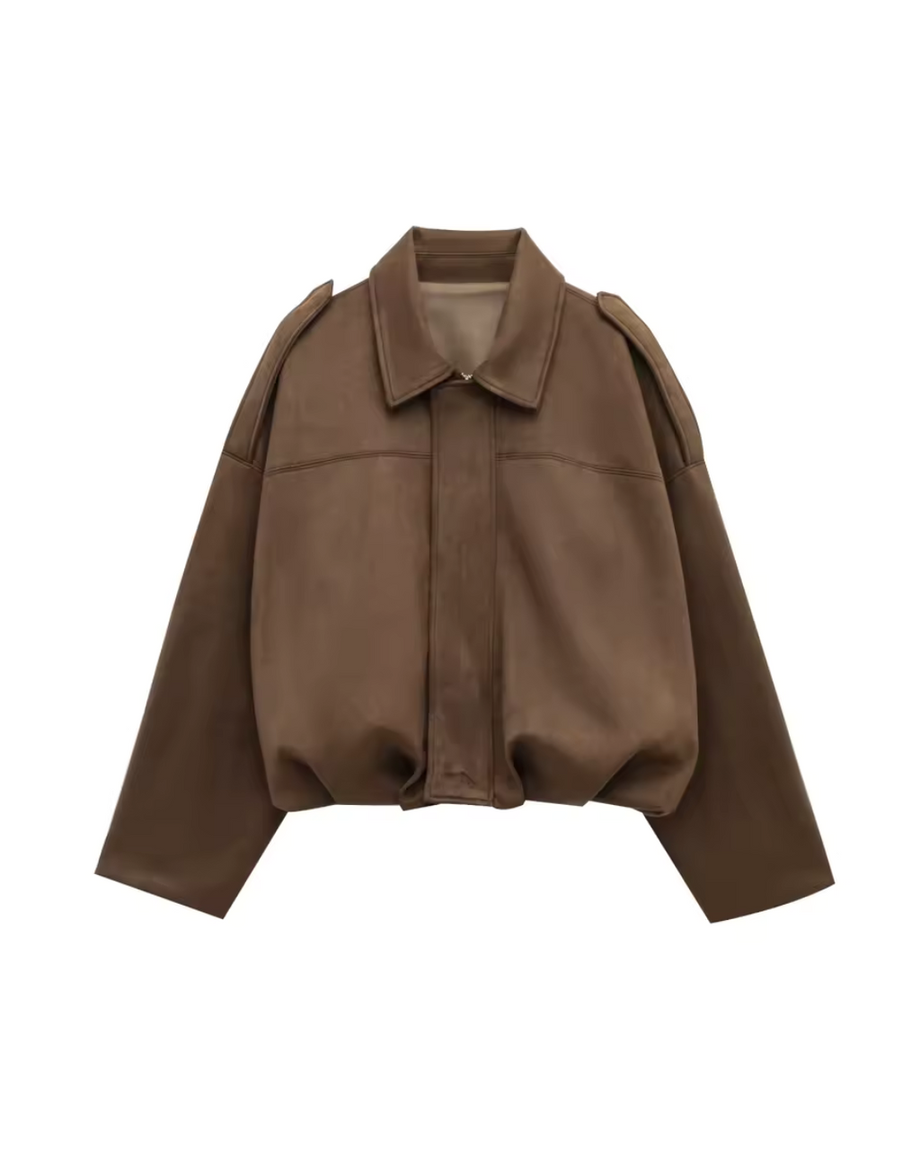 Ottorina | Boxy Relaxed Faux Suede Jacket